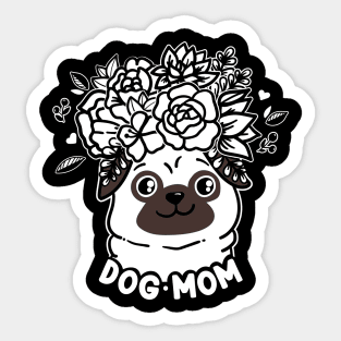 Pug Mama Sticker